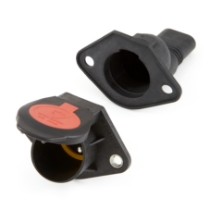 Erich Jaeger 153148 2 Pole, Composite Socket Kit, 180 degree /  with rubber boot (SAE J560, SAE J3082), Apart - Front Side