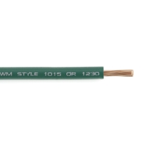 WR18-5 Hook-Up Wire, Bare Copper, UL 1015/1230/MTW/AWM, 18 Ga., Green