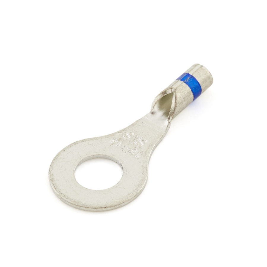 NSPA WTU-114-14LC-BULK Non-insulated Long Neck Ring Terminal 16-14 Gauge, # 1/4 Stud size