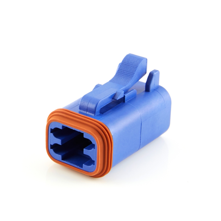 Amphenol Sine Systems AT06-4S-BLU 4-Way Connector Plug, Blue