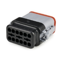 Amphenol Sine Systems AT06-12SA-SRGRY 12-Way AT Connector Plug with Strain Relief End cap, Gray