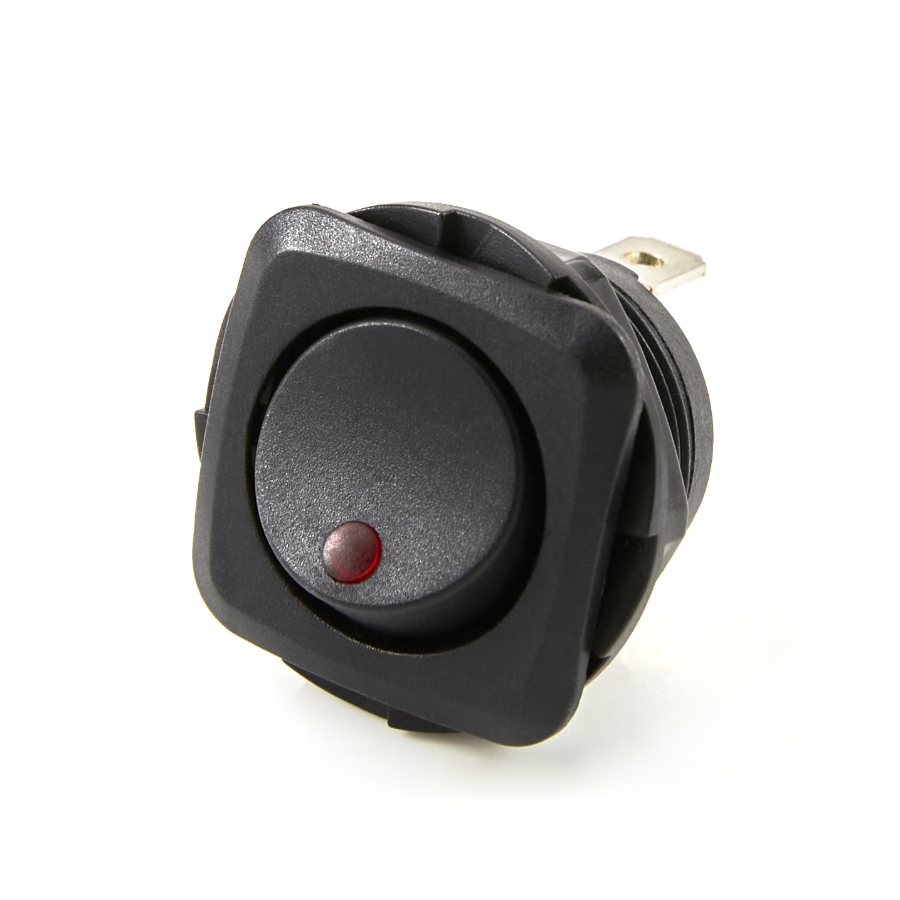 OptiFuse R13 135 B2 02 RED LED Illuminated Round Rocker Switch