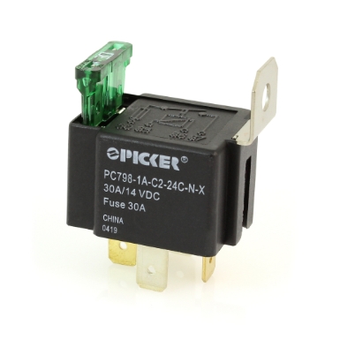 picker pc798-1a-c2-24c-n-x 15a automotive plug-in relay
