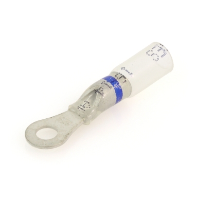 nspa os114-08 crystal clear heat shrink ring terminal 16-14ga.