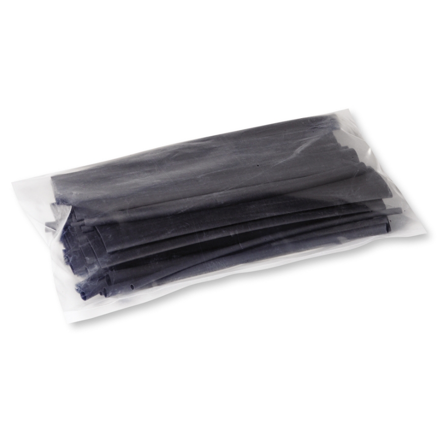 22290 Polyolefin Assortment Pack, 6" Pieces of Black Heat Shrink