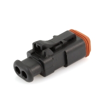 Amphenol Sine Systems AT06-2S-SR02BLK AT Connector Plug, Strain Relief with End Cap