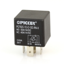 Picker PC792C-1C-C-12C-RN-X 50A Mini ISO Relay, 12VDC, SPDT, Resistor