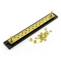 Cole Hersee M-448 Solid Brass Busbar, 20-gang