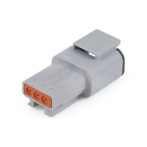 Amphenol Sine Systems ATM04-3P Connector Receptacle, Rotated View