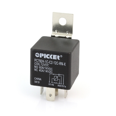 picker pc792h-1c-c2-12c-rn-x mini iso relay, 12v, spdt, 60a