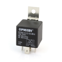 Picker PC792H-1C-C2-12C-RN-X Mini ISO Relay, 12VDC, SPDT, 60A, with Resistor & Metal Bracket