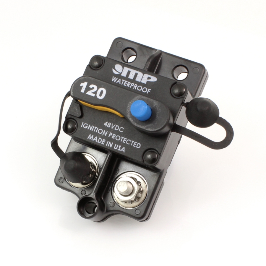 Mechanical Products 175-S1-120-2 Surface Mount Circuit Breaker, Push/Trip Reset, 1/4" Stud, 120A