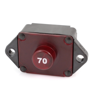 Mechanical Products 19A-P10-R-070-02 Series 19 Circuit Breaker, 70A, 30VDC, Type I Auto Reset LED