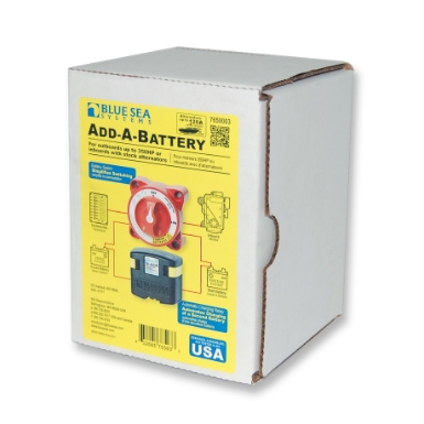 Blue Sea Systems 7650003 Add-A-Battery Kit, 120A