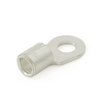 Ring Terminal, 4 Ga., 5/16" Stud Size, Non-Insulated, Rotated View
