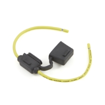 Eaton's Bussmann Series BK/HHG, ATC In-line Fuse Holder, 4" Leads, 12 Ga. Yellow Wire Leads