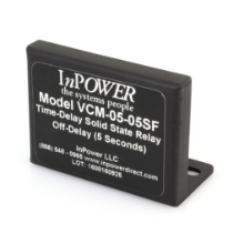 InPower VCM-05-05SF One-Shot Solid State Timer Relay, 12VDC/15A, 5 Second Timer
