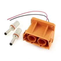 Amphenol Sine Systems ATHP042P08NL16-50, 2-Way ATHP Standard Receptacle With High Voltage Interlock Loop, 8 mm Power Contact, 180A, 50 mm² Power Cable