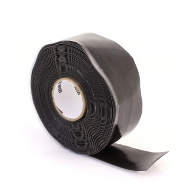 20890 Self Fusing Silicone Rubber Tape, Black, 1" X 20', 500F