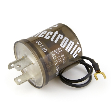 led and incandescent flasher 47973, 3 terminals, 12v