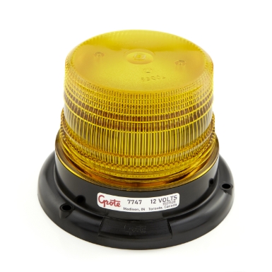 Grote 77473 Mighty Mini LED Strobe Light, Yellow, 0.15A, 12VDC