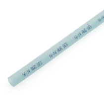 HST300 Series Adhesive-lined Polyolefin Heat Shrink, Tinted Blue, Semi-Rigid, 1/4" ID, 3:1 Shrink Ratio, 48"