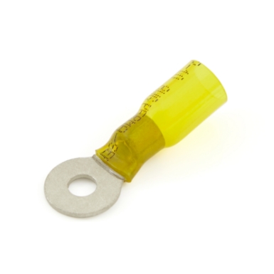 molex 19164-0065 perma-seal ring terminal, 12-10 ga., #10 stud, heat shrink insulated