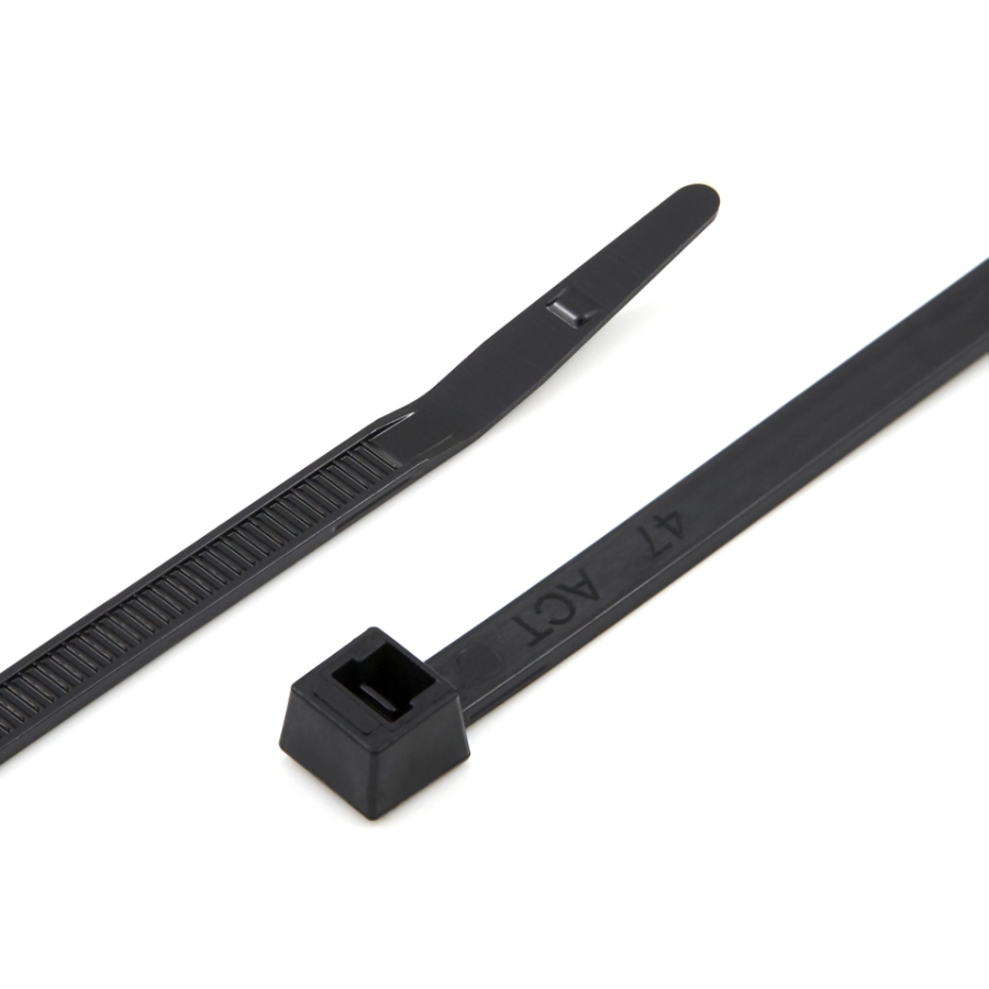 ACT AL-07-50-0-M Standard Cable Tie, Zip Tie, 50 lb, 7 inch, UV Black, Bag of 1,000