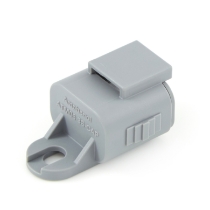 Amphenol Sine Systems ATM06-3S-CAP 3-Way Connector Plug, ATM Dust Cap, Black, Rotated View