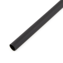FTZ Industries 29008-6 3/8" BLACK Polyolefin Dual Wall Adhesive-Lined Heat Shrink, 3/8", 6" Pieces, 9 per bag, Black