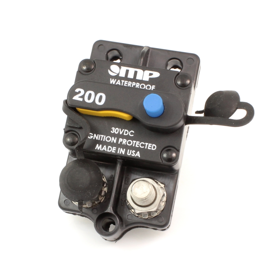 Mechanical Products 175-S3-200-2 Surface Mount Circuit Breaker, Push to Trip Reset, 3/8" Stud, 20