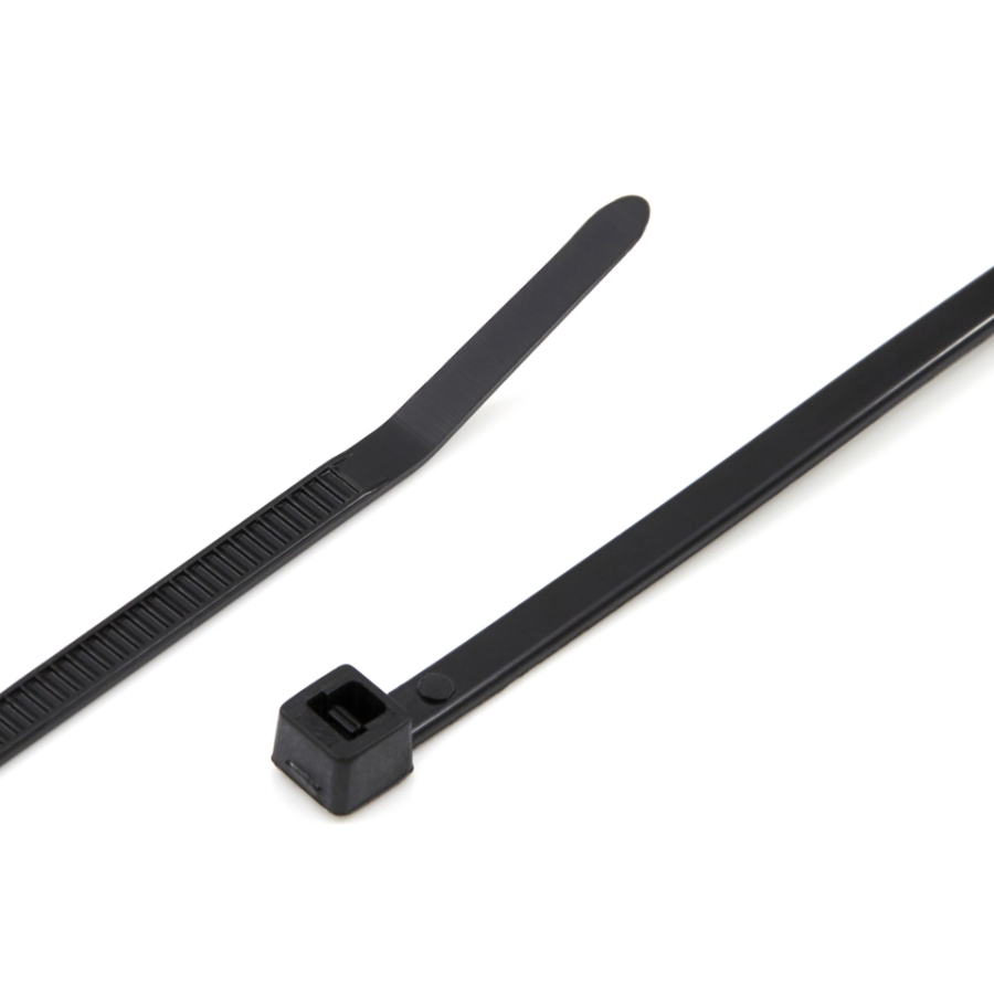 5.8" Black Standard Cable Tie Nylon PA66 T30R0M4 Bag of 1000