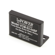 InPower VCM-03-04SF Solid State Timer Relay, 12VDC/15A, 4 Second On-Delay