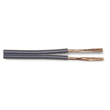 Speaker Cable SCG22-2, Gray Jacketed PVC, 22/2 Conductors, 7/30 Stranding