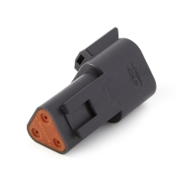 Amphenol Sine Systems AT04-3P-BLK  3-Way AT Receptacle Connector, DT04-3P-E004 Compatible, Black