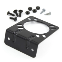 Pollak 12-711U RV Trailer Connector Bracket, Use with 7 or 9-Way RVDC Sockets