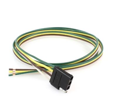molded connector 37112, 4 flat contacts, female end