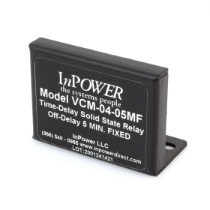 InPower VCM-04-05MF Solid State Timer Relay, 12VDC/15A, 5 Min Off-Delay