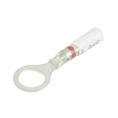 nspa os116-38 crystal clear heat shrink ring terminal, 22-18 ga.