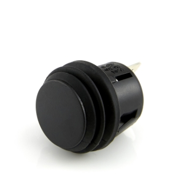 OptiFuse R13-527C2-02 Waterproof Round Push Button Switch, (On)-Off, SPST, 2 Contacts