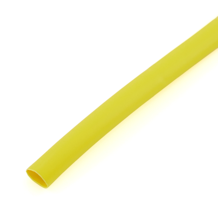 NSPA HST153Y-48-BULK Flexible Thin Wall Heat Shrink, 3/16" ID , 48" Stick, Color Yellow | 2:1 Shrink Ratio