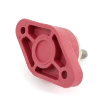 VTE, Inc. 77837N02 Power Distribution Post, 8 Point, 3/8" Stud, 48VDC, 160A, Red Power Post