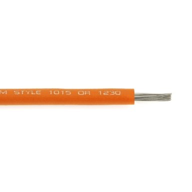 Unified Wire & Cable 20/1 UL1015 ORANGE WRT20-3 Hook-Up Wire, Tinned Copper, UL 1015/1230/MTW/AWM, 20 Ga., Orange