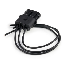 Aptiv 12010717 Female 3-Contact Shroud Half Weather-Pack Connector with 10" wire leads