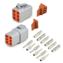 Amphenol Sine Systems ATP6PS-CKIT 6-Pin ATP Connector Kit, Rotated View