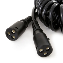 Erich Jaeger 651535 3P/24V SPIR-CBL LG350, Close up of connectors