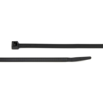 ACT AL-07-50-0-C Standard Cable Ties, 50 lb, 7 inch, UV Black, Bag of 100