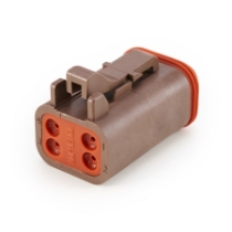 Amphenol Sine Systems AT06-4S- GRN 4-Way Connector Plug  _side view 1