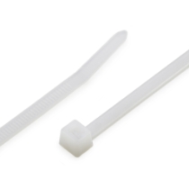 8" Natural Standard Cable Tie Nylon PA66 50Lb T50R9C2 Bag of 100