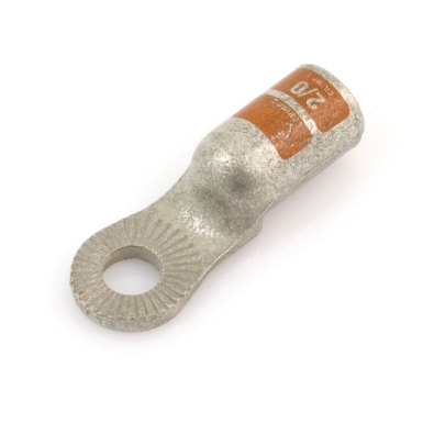 tin-plated stackable battery lug 36375, 3/8 stud, 2/0 ga.